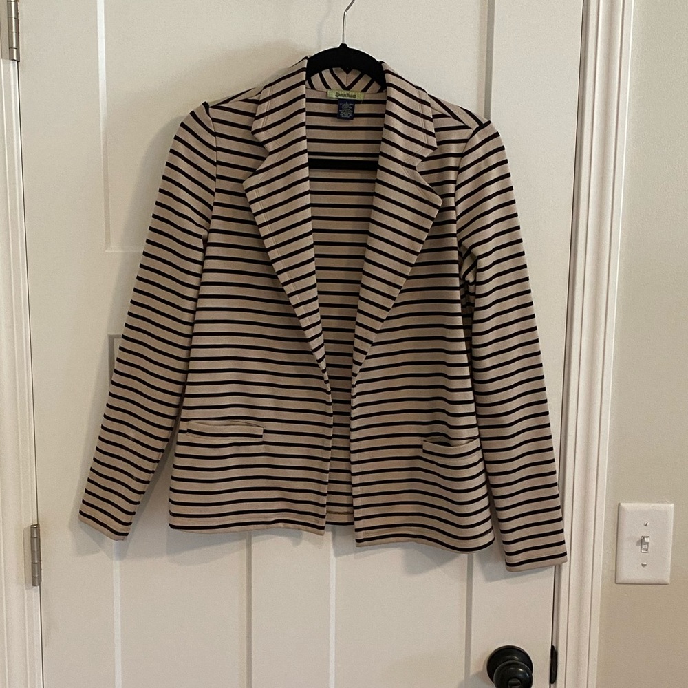 Stripe Cotton Blazer